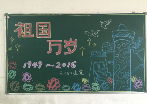 現(xiàn)外象湖校區(qū)開展以“迎國(guó)慶、頌祖國(guó)”為主題的黑板報(bào)評(píng)比活動(dòng)