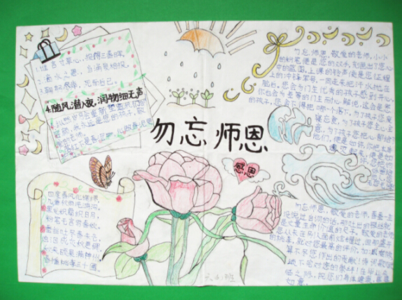 現(xiàn)外兩校區(qū)聯(lián)合開展“感恩母校”手抄報(bào)競(jìng)賽